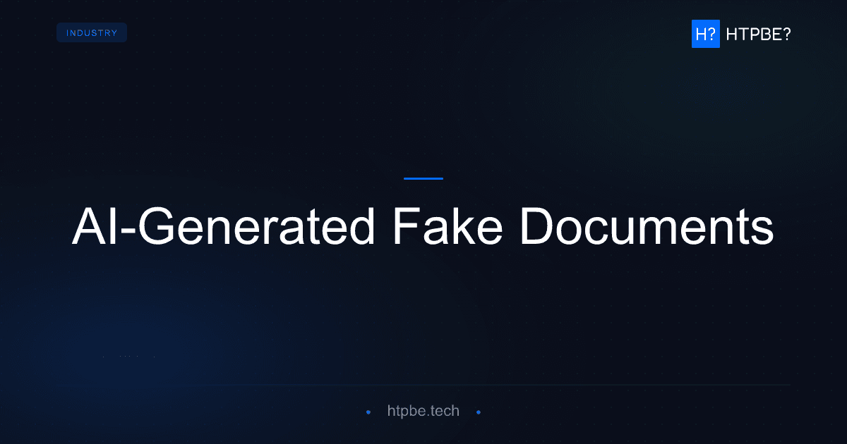 AI-Generated Fake Documents: What PDF Metadata Can Detect