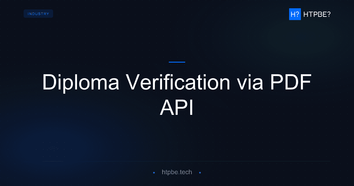 Automate Diploma Verification with a PDF Checking API