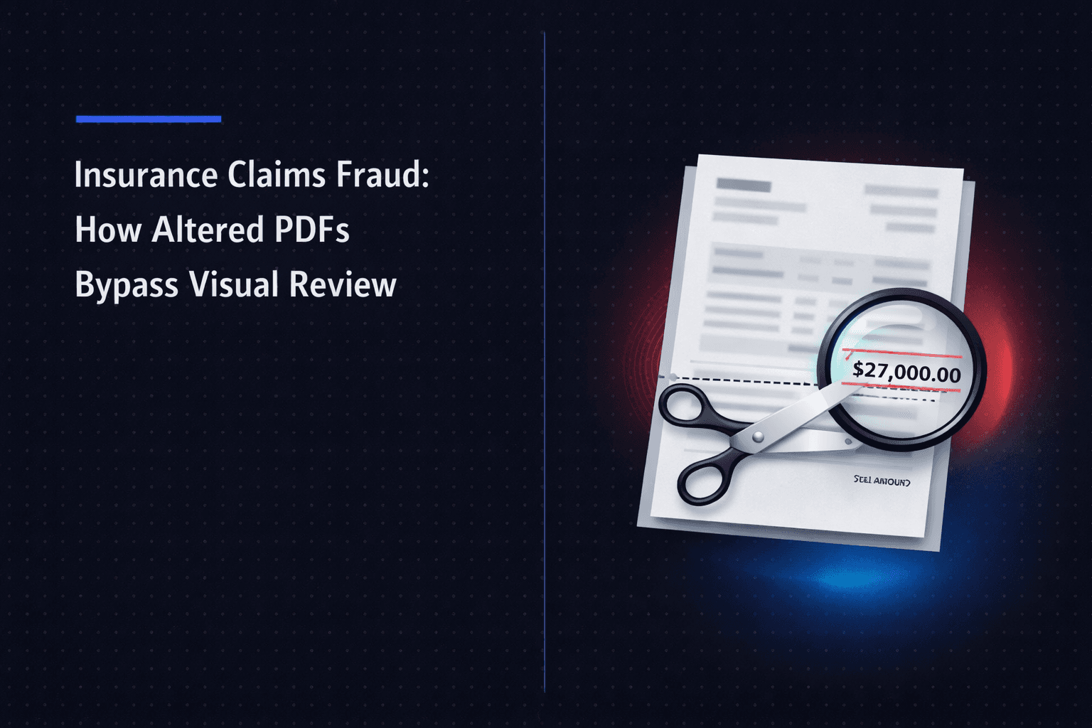 Insurance Claims Fraud: How Altered PDFs Bypass Visual Review
