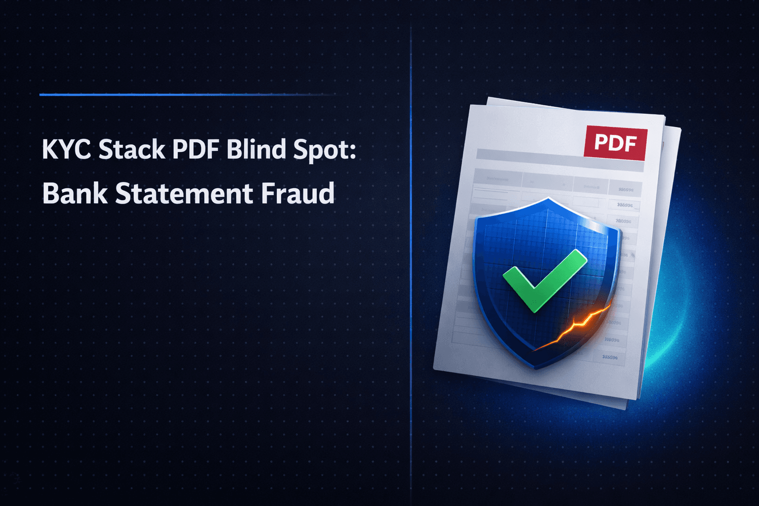 Why Your KYC Stack Has a PDF Blind Spot: Bank Statement Fraud in 2026