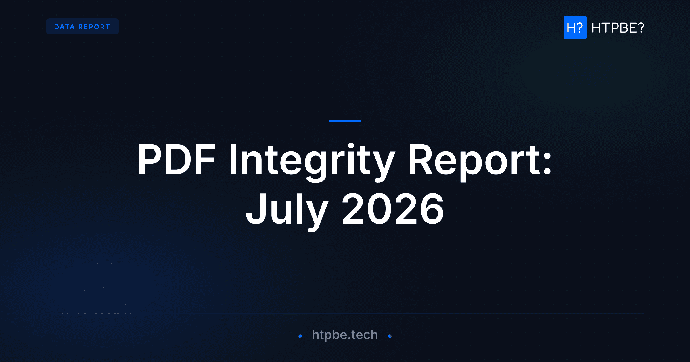 PDF Integrity Report: July 2026