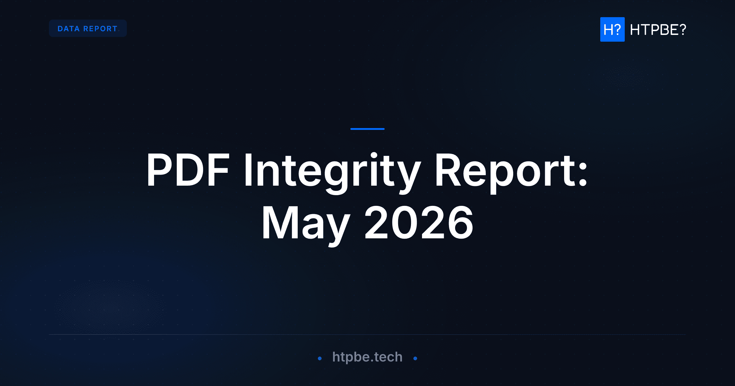 PDF Integrity Report: May 2026