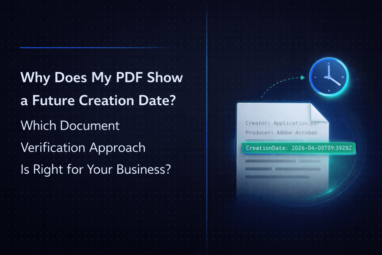 Why Does My PDF Show a Future Creation Date?