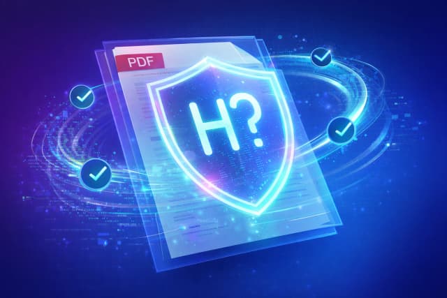 PDF authenticity check — forensic analysis result