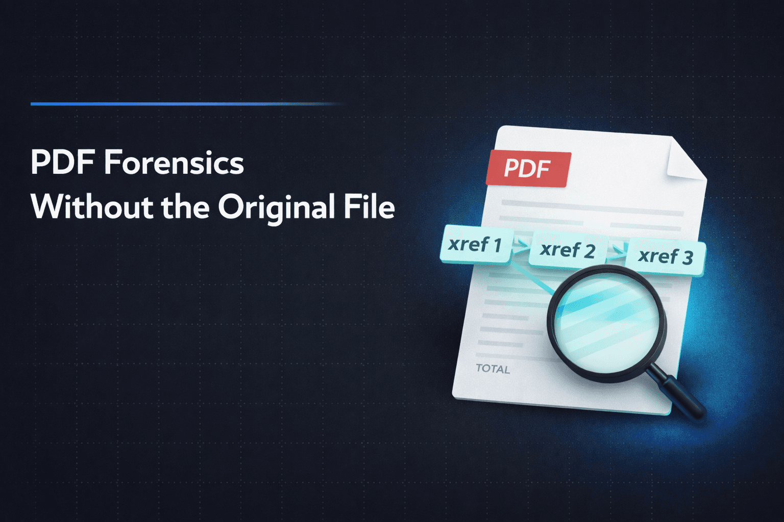PDF Forensics Without the Original File: One-Sided Verification