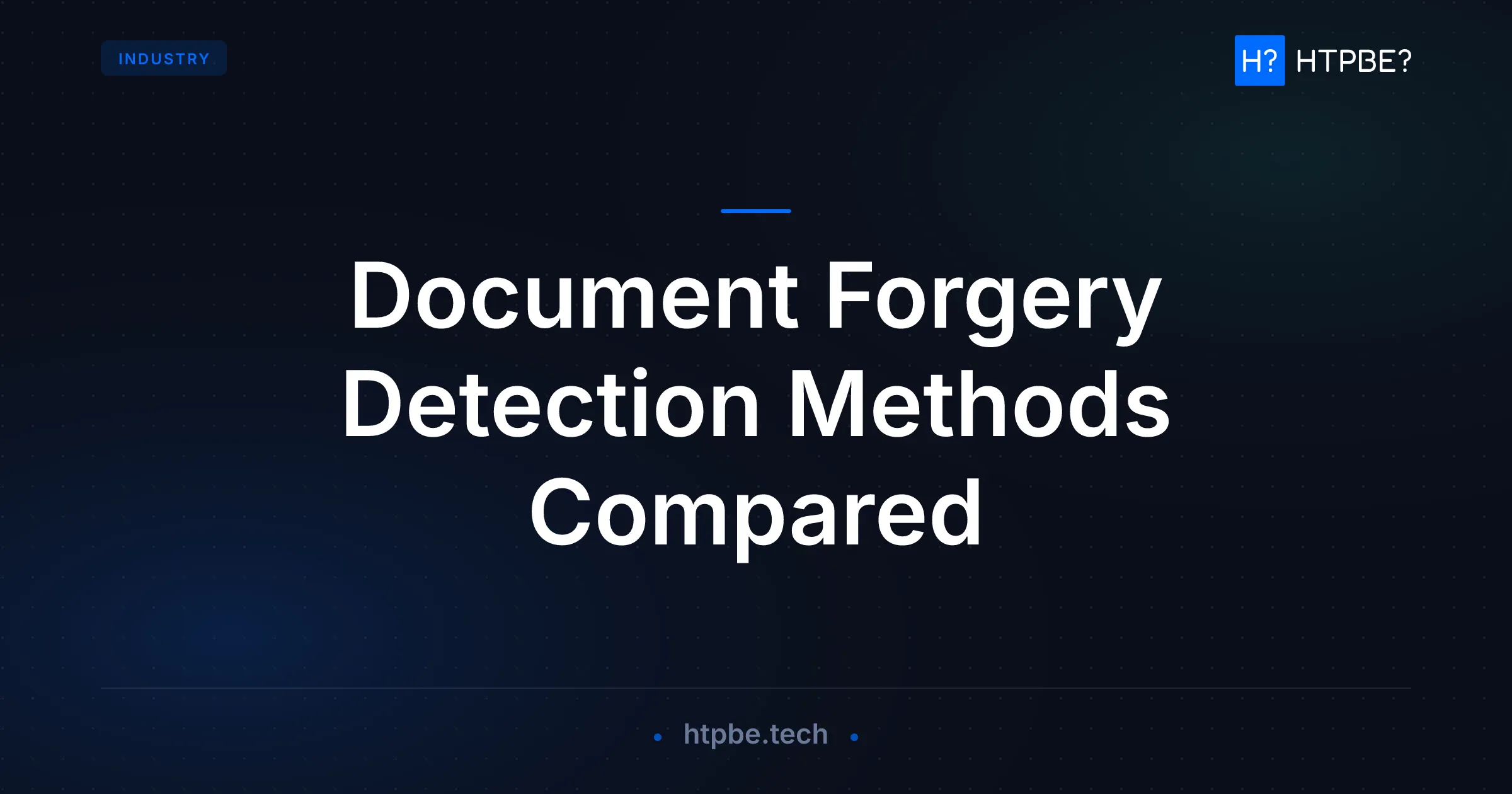 Document Forgery Detection Methods Compared