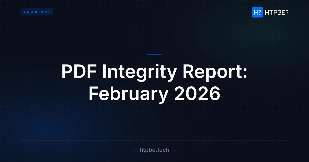 PDF Integrity Report: February 2026