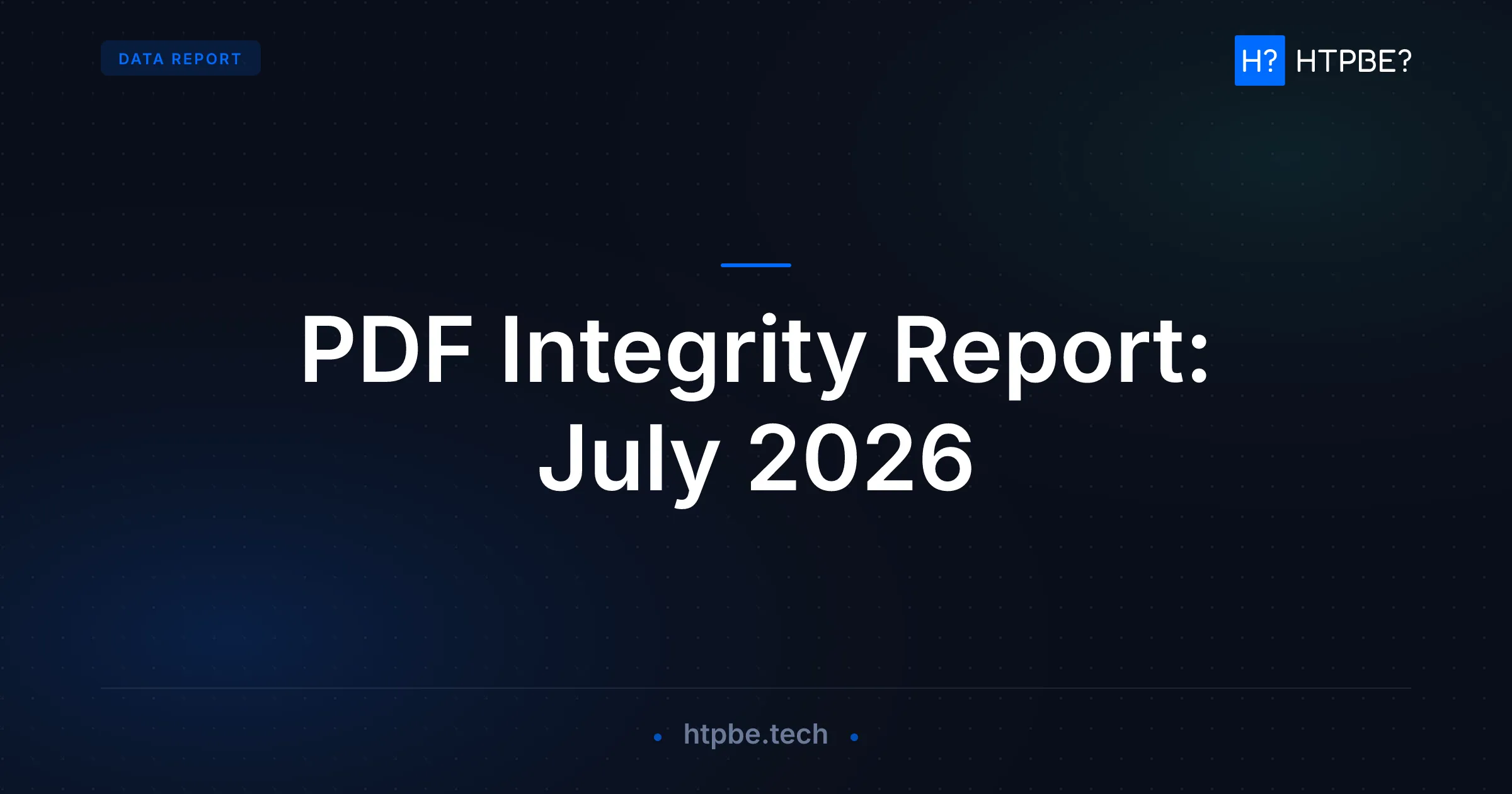 PDF Integrity Report: July 2026