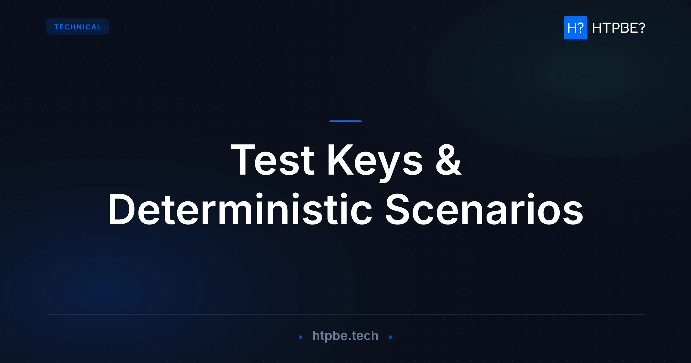 Test Keys & Deterministic Scenarios for PDF Tamper Detection